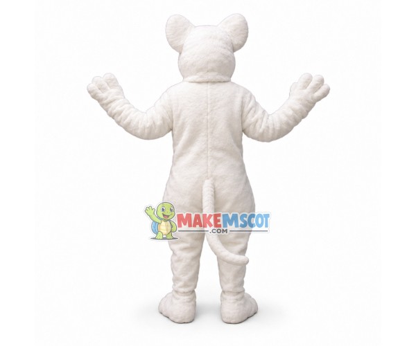 Pet Rat White Rat Mascot Costume Pet Rat White Rat Mascot Costume