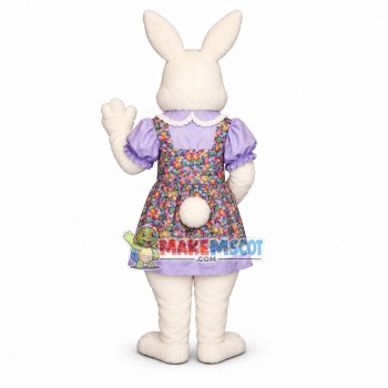 Lovely White Bunny Girl Mascot Costume Suit Fancy Dress Lovely White Bunny Girl Mascot Costume Suit Fancy Dress