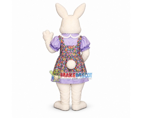 Lovely White Bunny Girl Mascot Costume Suit Fancy Dress Lovely White Bunny Girl Mascot Costume Suit Fancy Dress