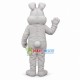 Adult Plush Gray Bunny Mascot Costume Adult Plush Gray Bunny Mascot Costume