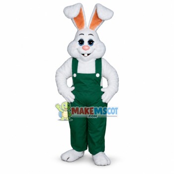 Optimistic White Bunny Mascot Costume Fancy Dress Optimistic White Bunny Mascot Costume Fancy Dress