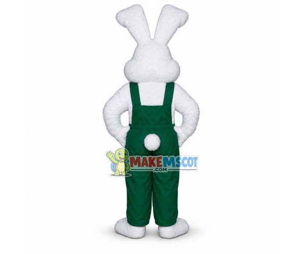 Optimistic White Bunny Mascot Costume Fancy Dress Optimistic White Bunny Mascot Costume Fancy Dress