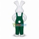 Optimistic White Bunny Mascot Costume Fancy Dress Optimistic White Bunny Mascot Costume Fancy Dress