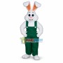 Optimistic White Bunny Mascot Costume Fancy Dress 