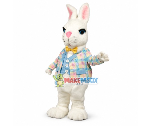 Mr. White Rabbit Mascot Costume Suit Fancy Dress Mr. White Rabbit Mascot Costume Suit Fancy Dress
