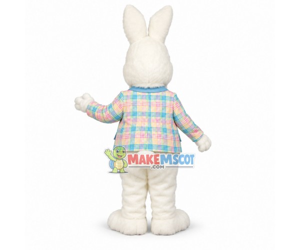 Mr. White Rabbit Mascot Costume Suit Fancy Dress