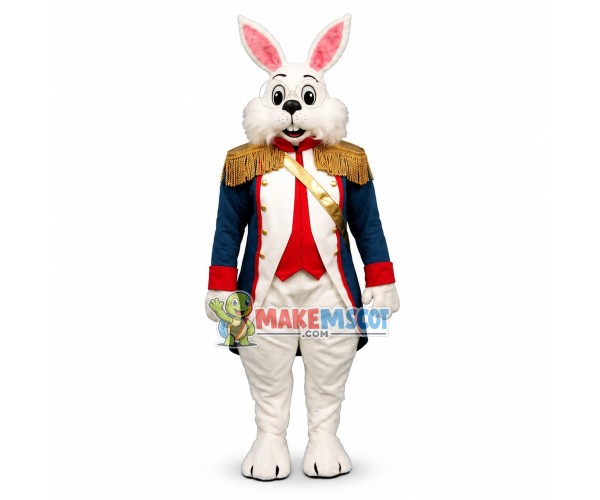 Marquis de Lafayette Bunny Mascot Costume Marquis de Lafayette Bunny Mascot Costume