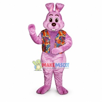 Purple Easter Bunny Mascot Costume