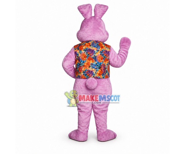 Purple Easter Bunny Mascot Costume