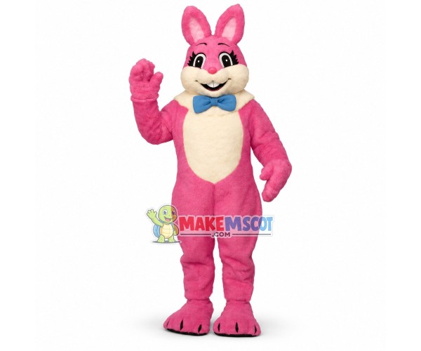 Pink Peter Cottontail Mascot Costume