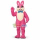 Pink Peter Cottontail Mascot Costume Pink Peter Cottontail Mascot Costume