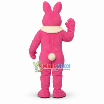 Pink Peter Cottontail Mascot Costume Pink Peter Cottontail Mascot Costume