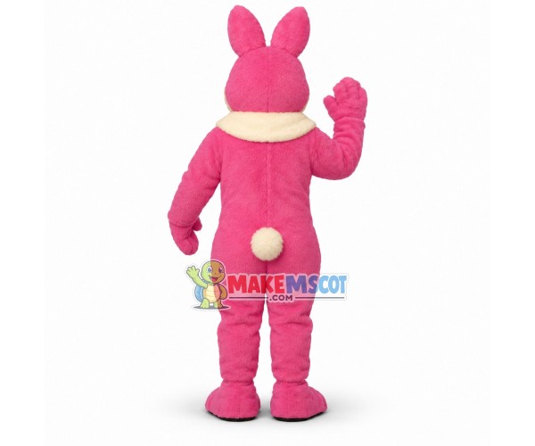 Pink Peter Cottontail Mascot Costume Pink Peter Cottontail Mascot Costume