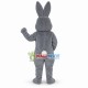 Silly Grey Rabbit Mascot Costume Silly Grey Rabbit Mascot Costume