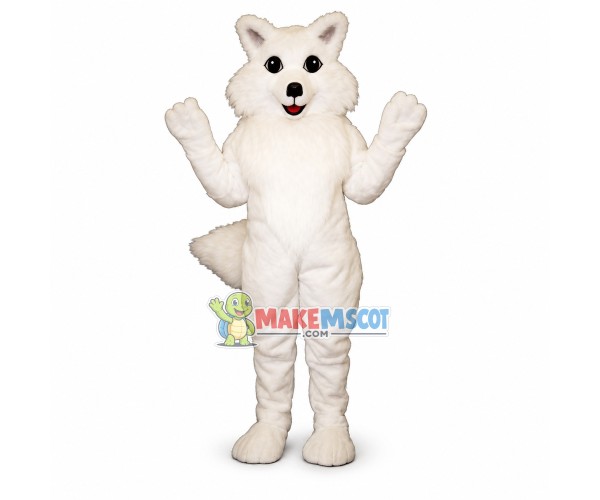Arctic Fox Mascot Costume Arctic Fox Mascot Costume