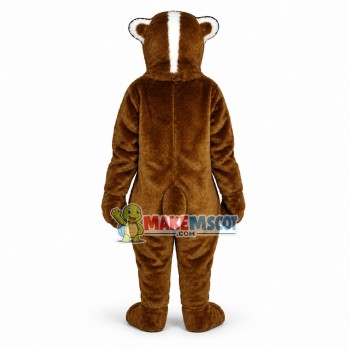 Optimistic Badger Mascot Costume Optimistic Badger Mascot Costume