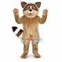 Beige Raccoon Mascot Costume 