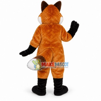 Lovable Fox Long Fur Mascot Costume 