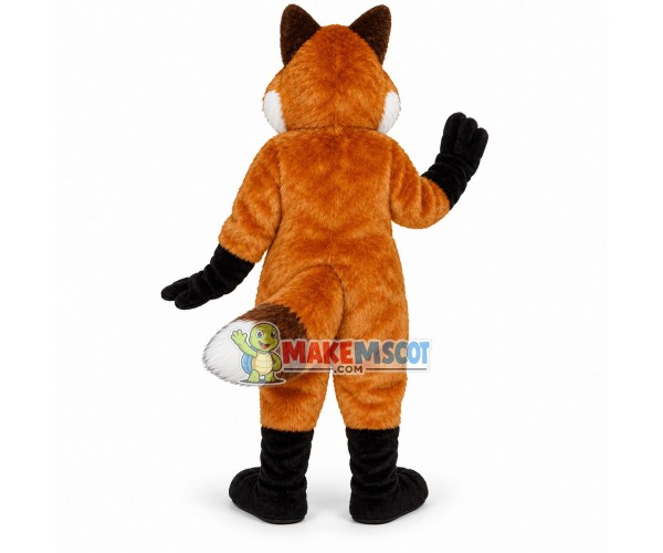 Lovable Fox Long Fur Mascot Costume Lovable Fox Long Fur Mascot Costume