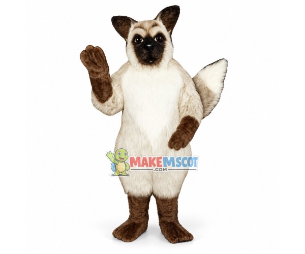 Gray Fox Long Fur Mascot Costume Gray Fox Long Fur Mascot Costume