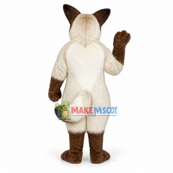 Gray Fox Long Fur Mascot Costume 