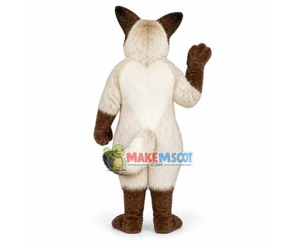 Gray Fox Long Fur Mascot Costume Gray Fox Long Fur Mascot Costume
