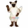 Gray Fox Long Fur Mascot Costume 