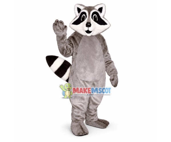 Grey Raccoon Mascot Costume 