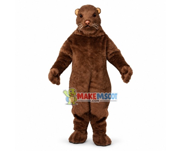 Realistic Mink Mascot Costume Realistic Mink Mascot Costume