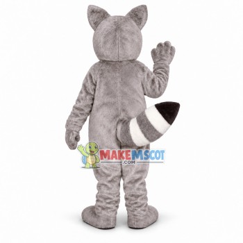 Friendly Grey Raccoon Mascot Costume Friendly Grey Raccoon Mascot Costume