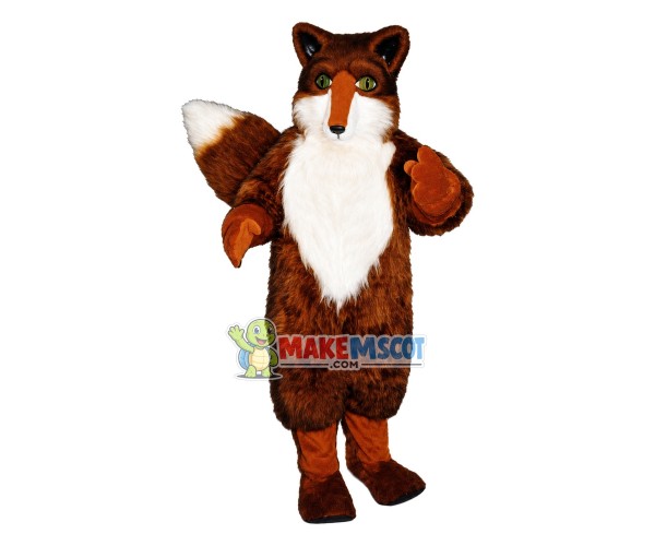 Red Fox Long Fur Mascot Costume Red Fox Long Fur Mascot Costume