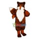 Red Fox Long Fur Mascot Costume Red Fox Long Fur Mascot Costume