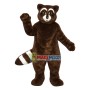 Brown Raccoon Mascot Costume For Adult 