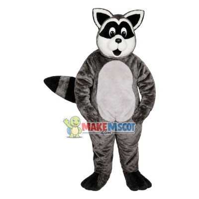 Surprised Gray Raccoon Mascot Costume For Adult 