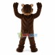 Howling Brown Wolverine Mascot Costume Howling Brown Wolverine Mascot Costume