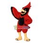 Screaming Cardinal Bird Long Fur Mascot Costume 