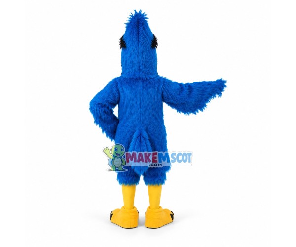 Screaming Blue Jay Long Fur Mascot Costume Screaming Blue Jay Long Fur Mascot Costume