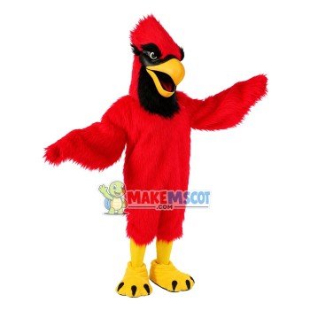 Screaming Cardinal Bird Mascot Costume Screaming Cardinal Bird Mascot Costume