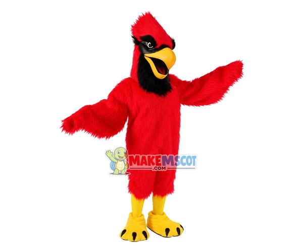 Screaming Cardinal Bird Mascot Costume Screaming Cardinal Bird Mascot Costume