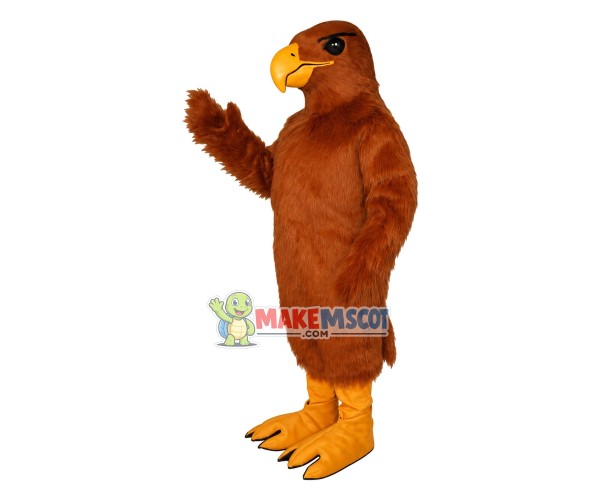 Brown Hawk Mascot Costume 