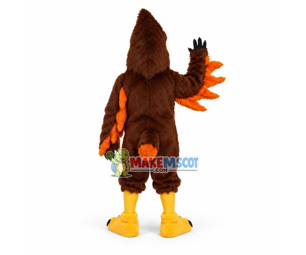 Power Long Crested Eagle Mascot Costume Power Long Crested Eagle Mascot Costume