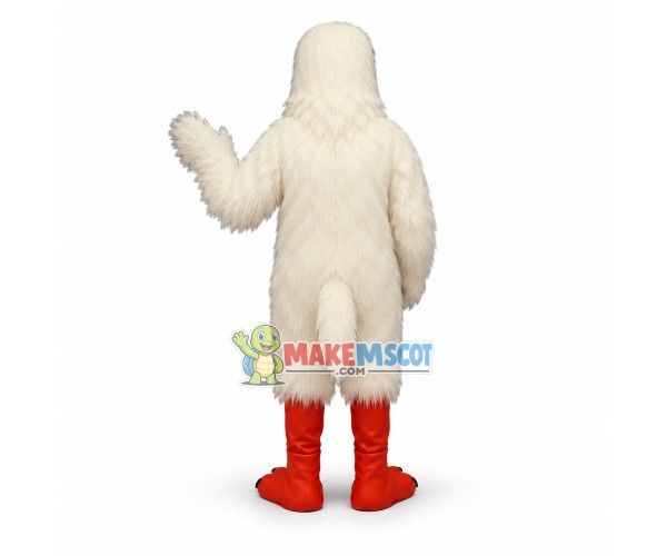 Snow-white Hawk Mascot Costume