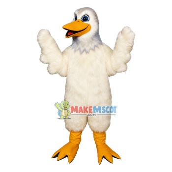 White Duck Long Fur Mascot Costume White Duck Long Fur Mascot Costume