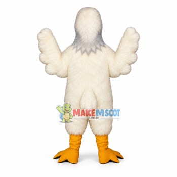 White Duck Long Fur Mascot Costume White Duck Long Fur Mascot Costume