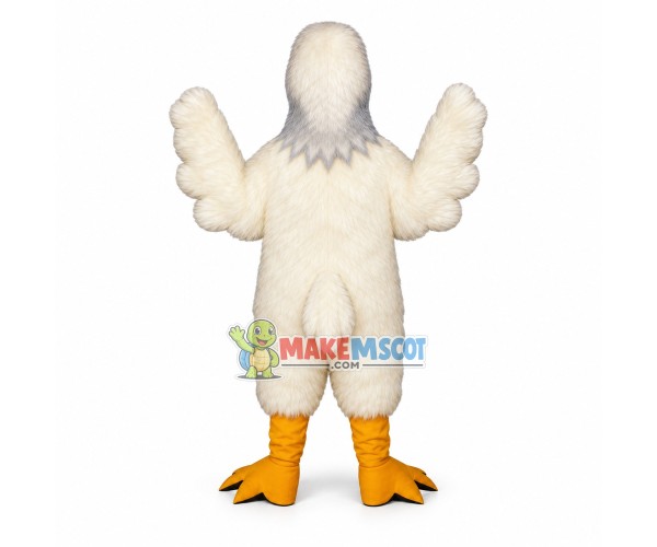 White Duck Long Fur Mascot Costume White Duck Long Fur Mascot Costume