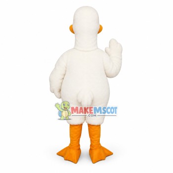 White Loon Bird Mascot Costume White Loon Bird Mascot Costume