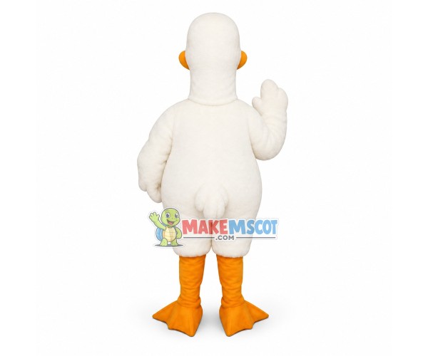 White Loon Bird Mascot Costume White Loon Bird Mascot Costume