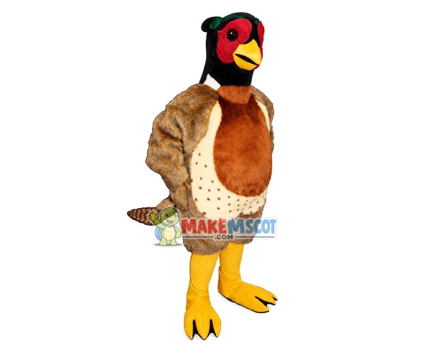 Common Pheasant Mascot Costume Common Pheasant Mascot Costume