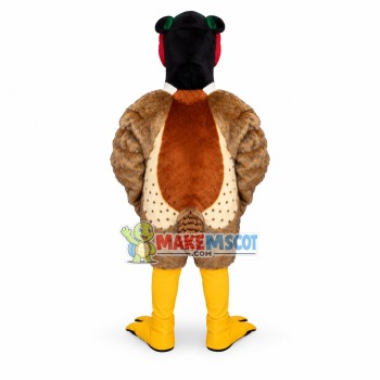 Common Pheasant Mascot Costume Common Pheasant Mascot Costume