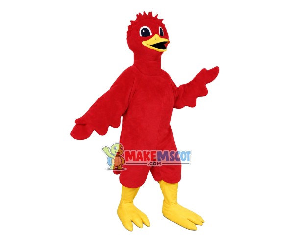 Scarlet Bird Mascot Costume Scarlet Bird Mascot Costume